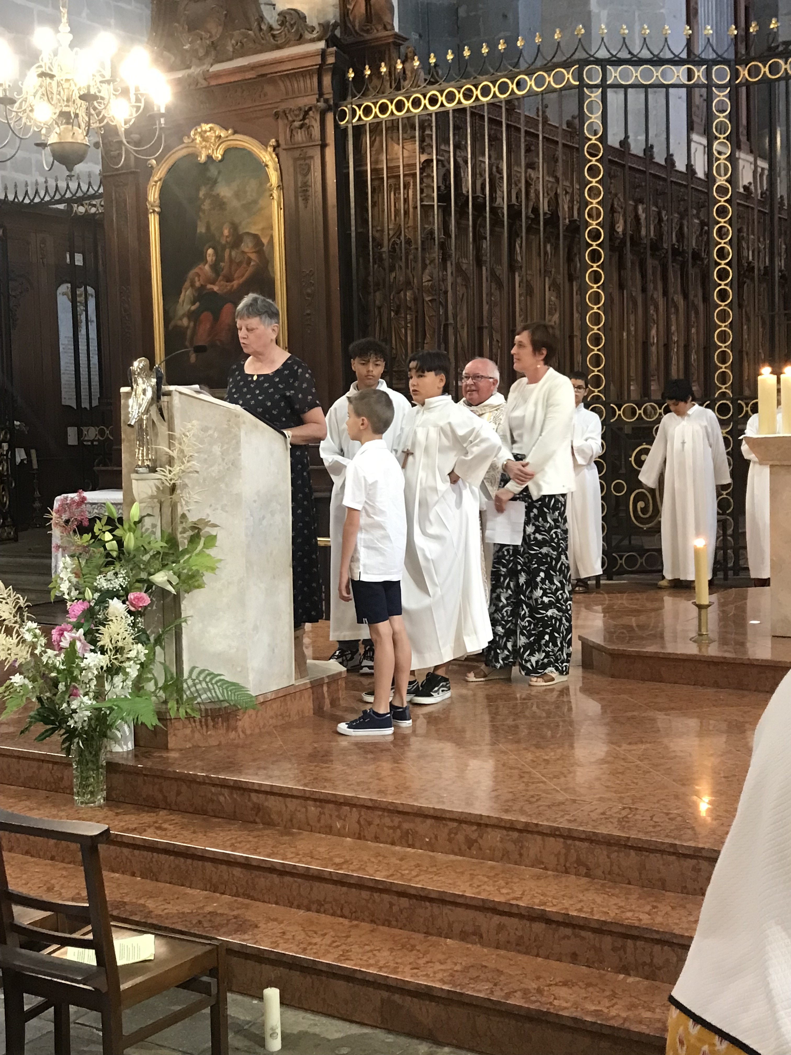 Baptême, 1ère communion et profession de foi des jeunes de Viry