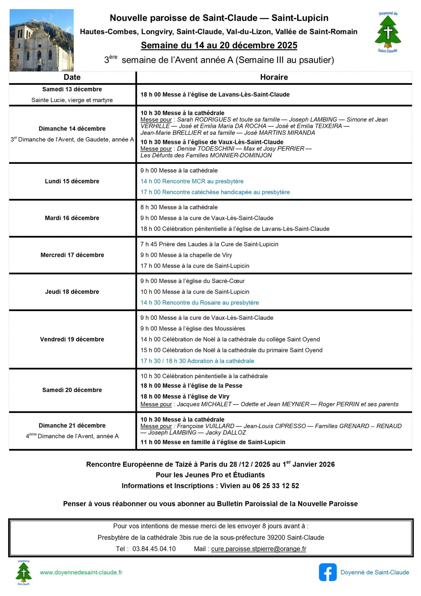 Annonces paroisse 13