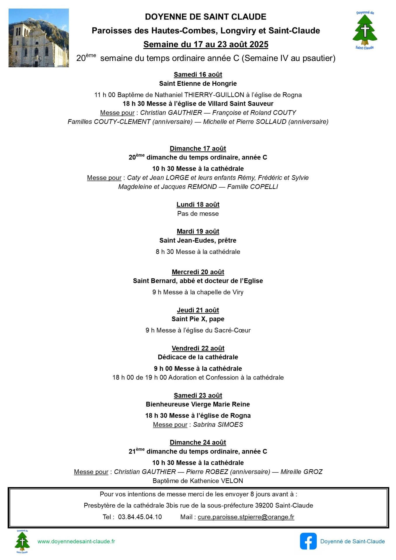 Annonces paroisse 22